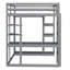 Harriet Bee - Solid Wood Kids Loft Bed With Ladder, Desk, Shelves & Clothes Rail-2096169455