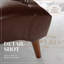 Chaise longue rembourrée élégante avec rembourrage haute densité et pieds en bouleau robustes, parfaits pour la détente et le style