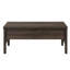 Table basse rectangulaire en noyer