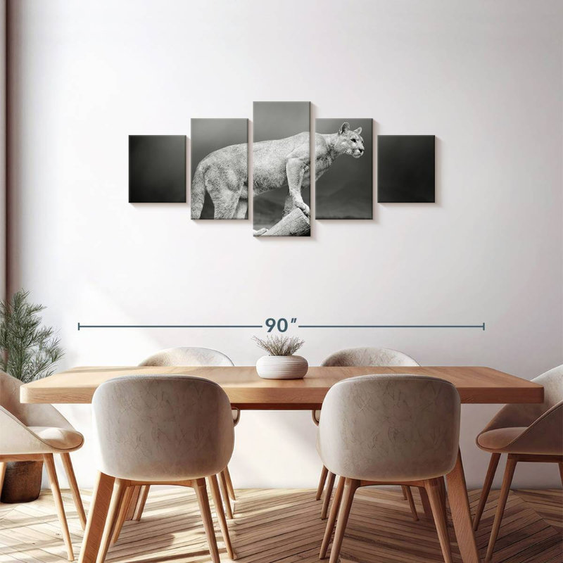 Cougar dramatique, H 30 po x l 68 po