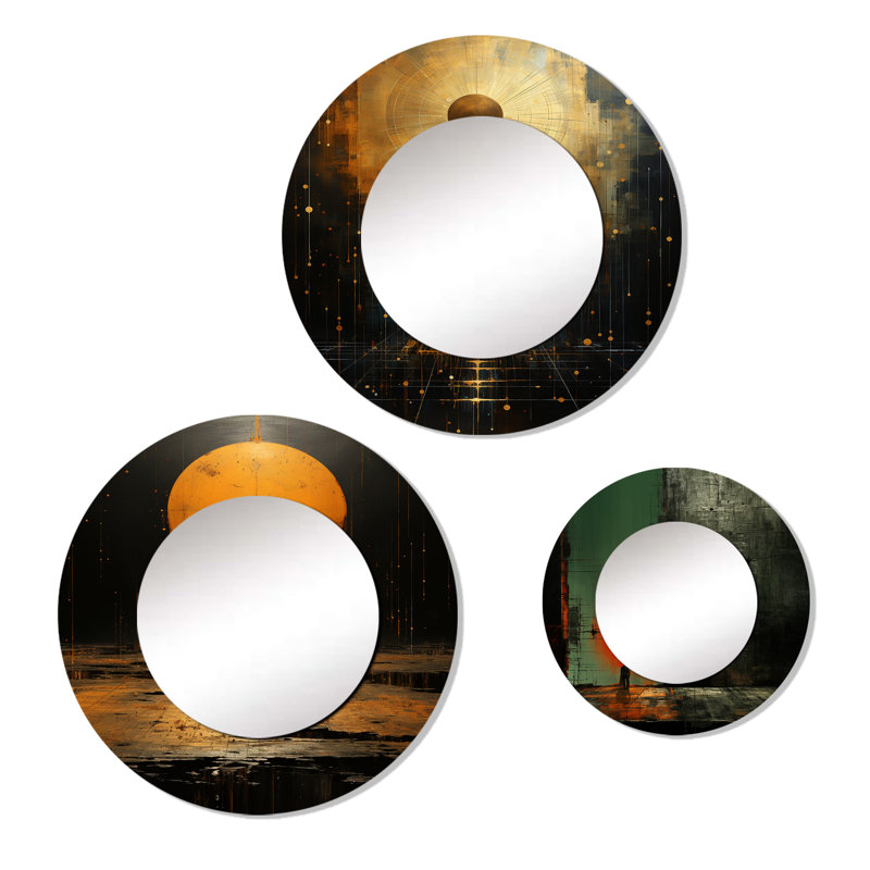 Elizer Metal Round Mirror