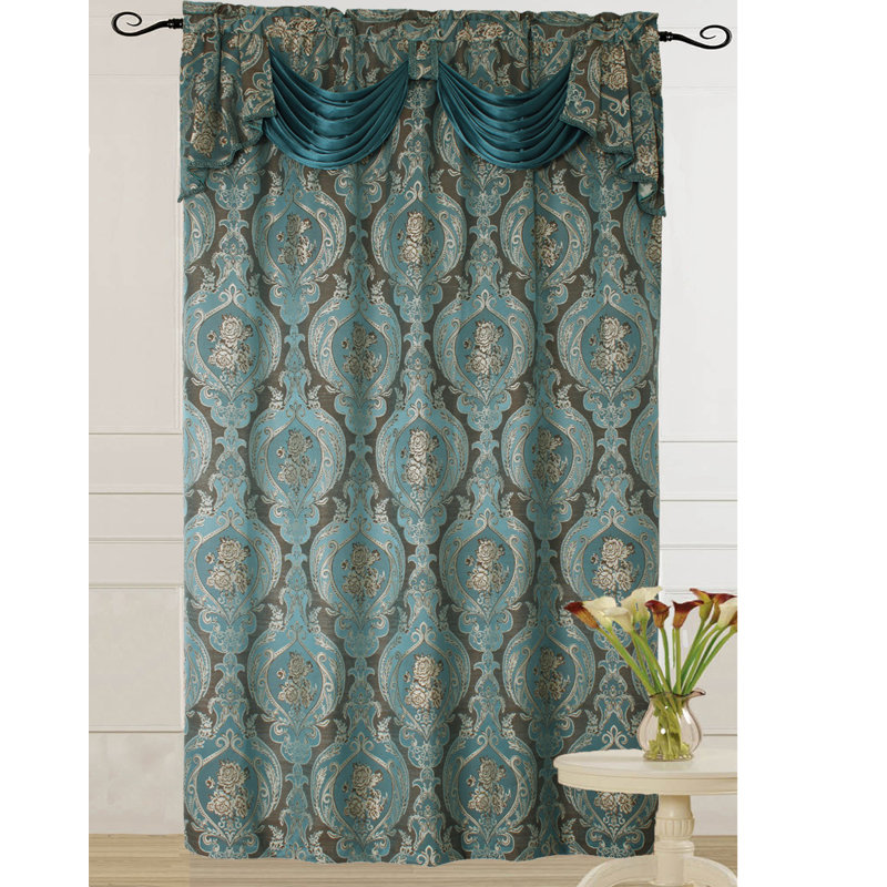 Vanwert Room Darkening Single Curtain Panel, Blue