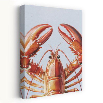 Contemporary Art Contemporary Lobster Wall Art by Andreas Magnusson - Wrapped Canvas Print