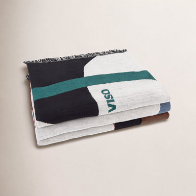 VISO Black Tapestry Throw