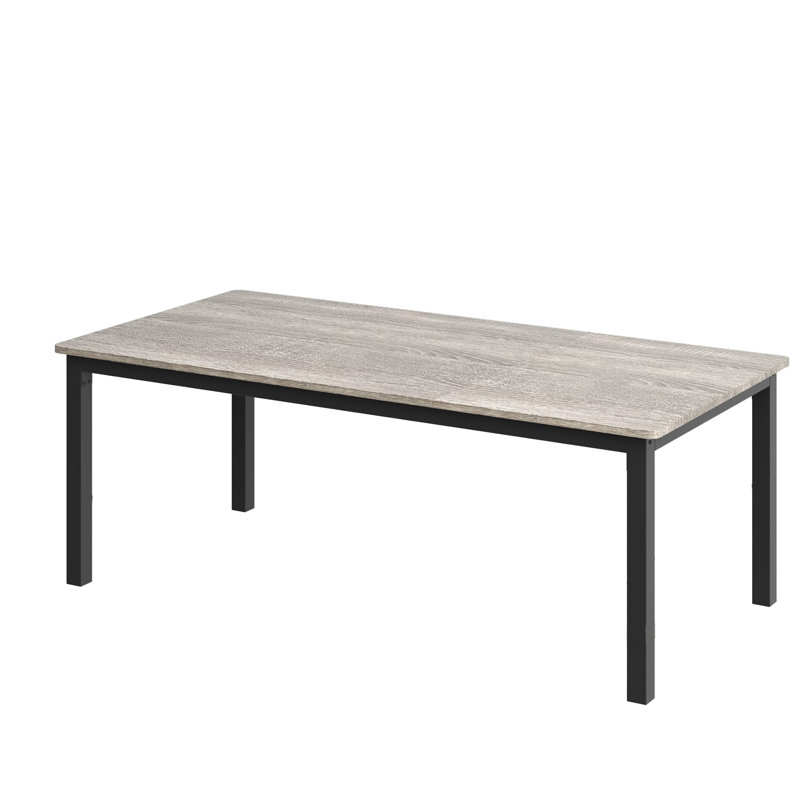 Table de salle à manger 70,8 pouces pour 6 à 8 personnes, Gris