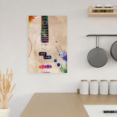 Guitar Music Art 10 Abstract Contemporary Wall Art Print