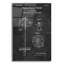 «Ski Pole Grip and Ring Blueprint Vernis tableau noir», art mural en verre acrylique-1267722458