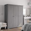 Douberly Wardrobe "BODO" 146x53,5x173 cm Solid Wood Pine-727971980