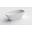 Forma 67'' Freestanding Tub Solid Surface Freestanding Soaking Bathtub-106894589