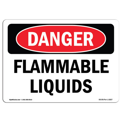 OSHA Danger Sign Flammable Liquids Sign