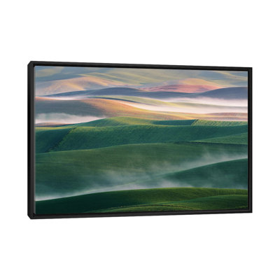 Foggy Morning 1 Piece Floater Frame Wall Art on Canvas