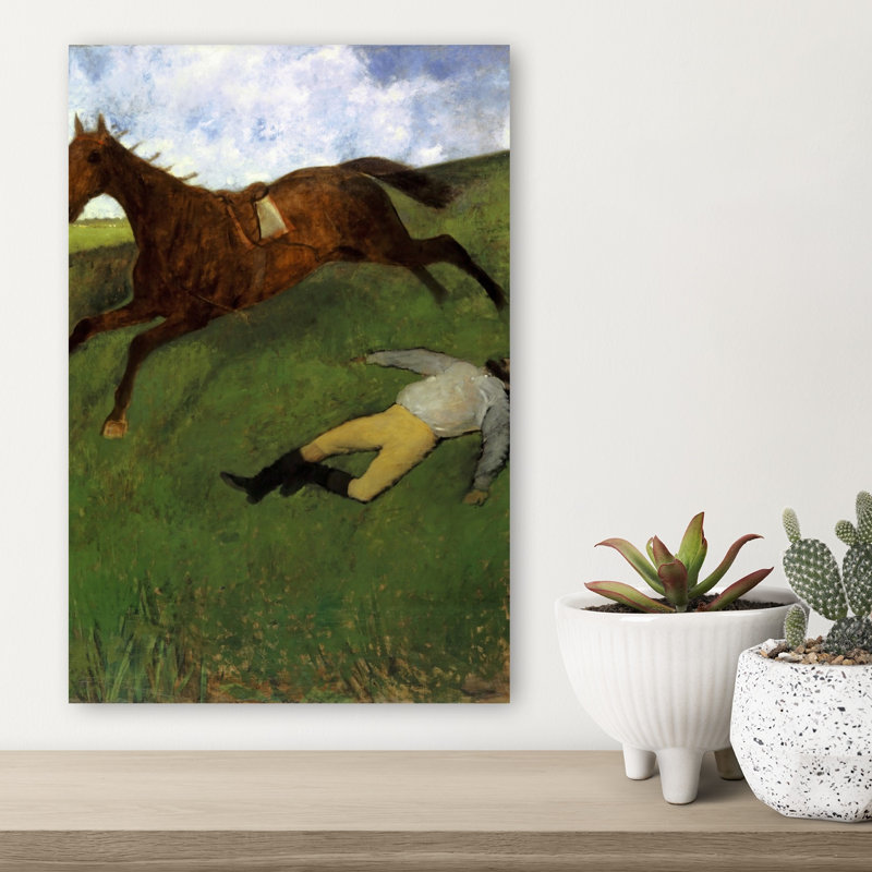 Injured Jockey, 1896-98 Abstract Contemporary Horse Wall Art Print, 45.72cm H x 30.48cm W