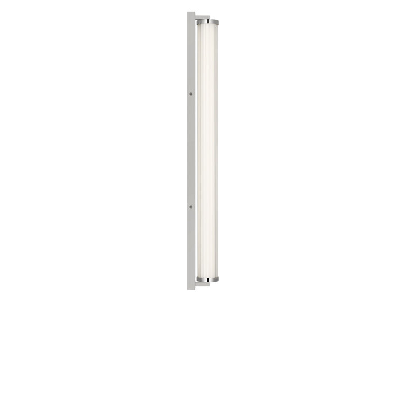 Meuble-lavabo à DEL, H 4,25 po x l 34 po x P 3,87 po, Chrome chrome