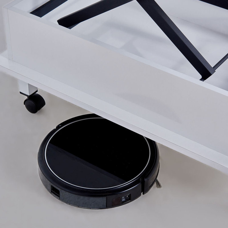Table basse, Plateau blanc / base blanche