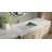 Badeloft 25.2" x 16.1" Rectangular Stone Resin Undermount Ramp Bathroom Sink UB-04-L-GGRY in Glossy Gray-138187389