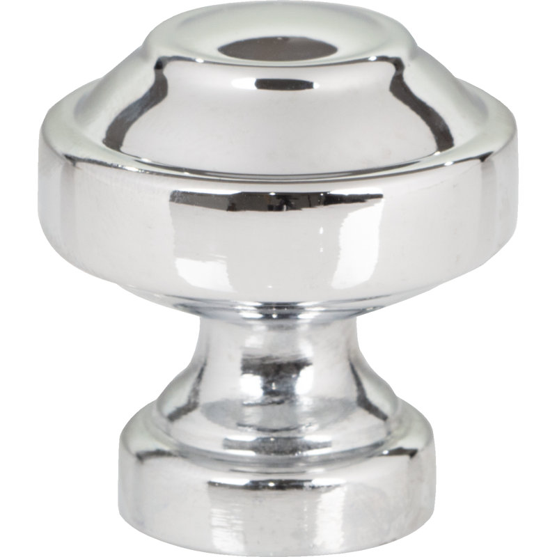 Malin 1 1/8" Length Mushroom Knob, Polished Chrome
