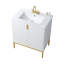 Ensemble de meuble-lavabo simple 30 po blanc moderne