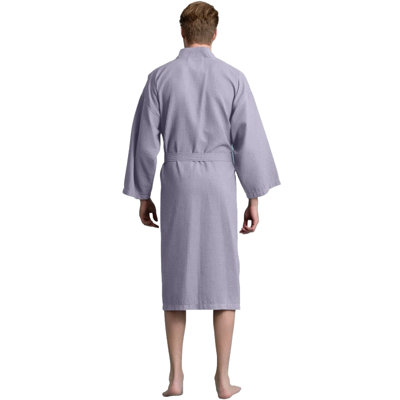 Peignoir mi-mollet avec poches Ellisurg Waffle