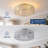 20" Crystal Caged Flush Mount Ceiling Fan