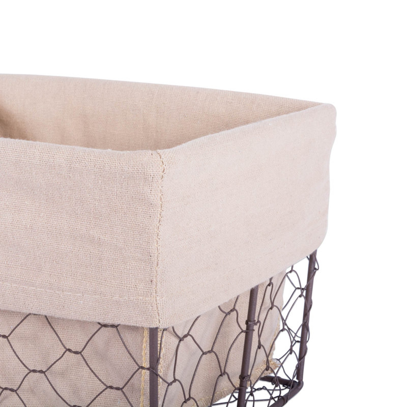 Ensemble de 2 paniers en tissu Colgate, Rustique naturel