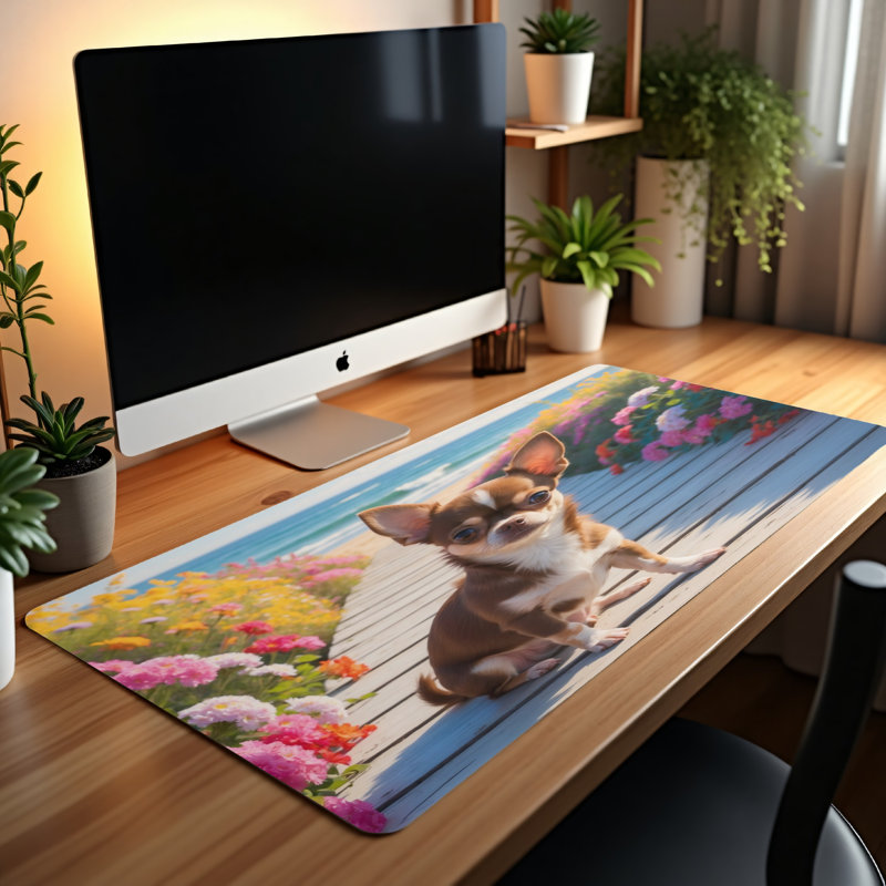 Polyester Desk Pad, 14.4x12.1