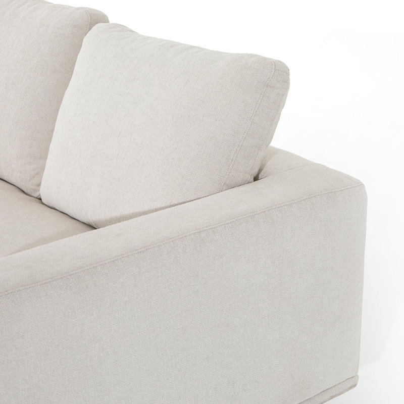 Dom Sofa, Bonnell Ivory Polyester Blend