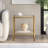 Hera Glass End Table with Storage-1288278393