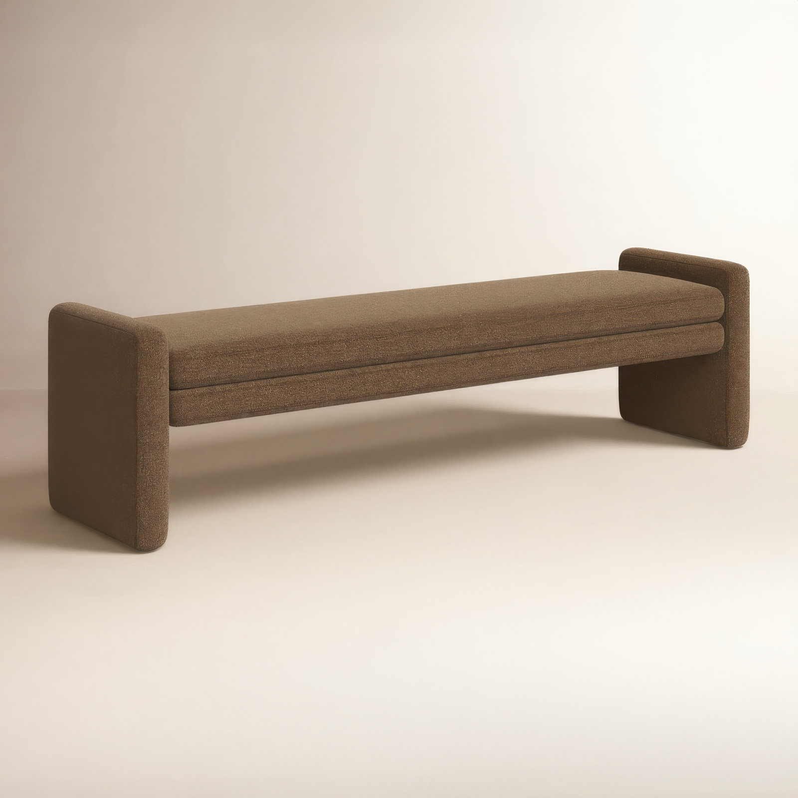 Geordi 70" Dining Bench, Brown