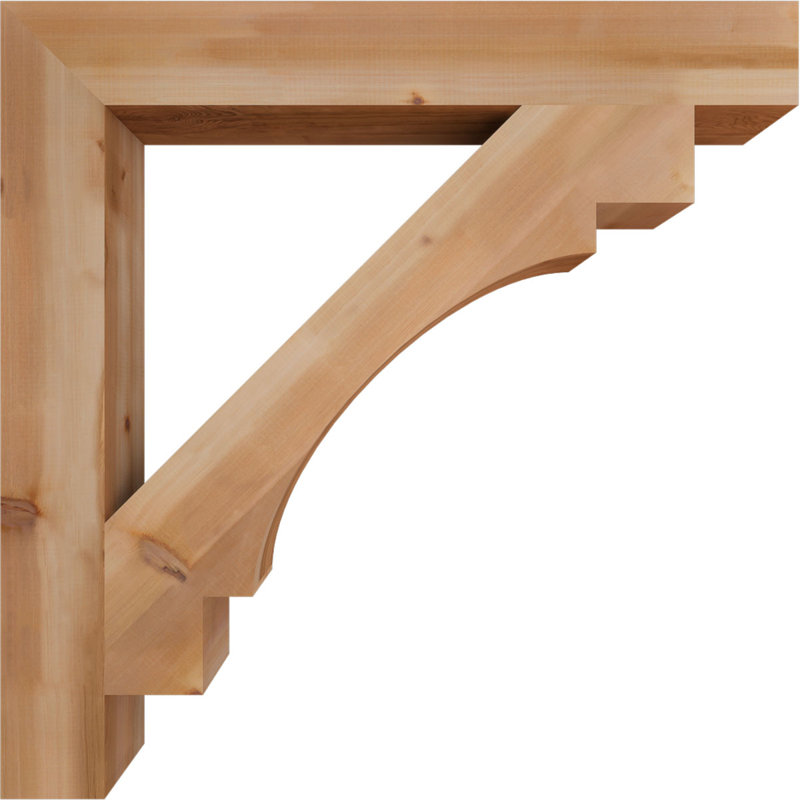 Support Merced Block Smooth, Cèdre rouge, H 46 po x l 5,5 po x P 46 po