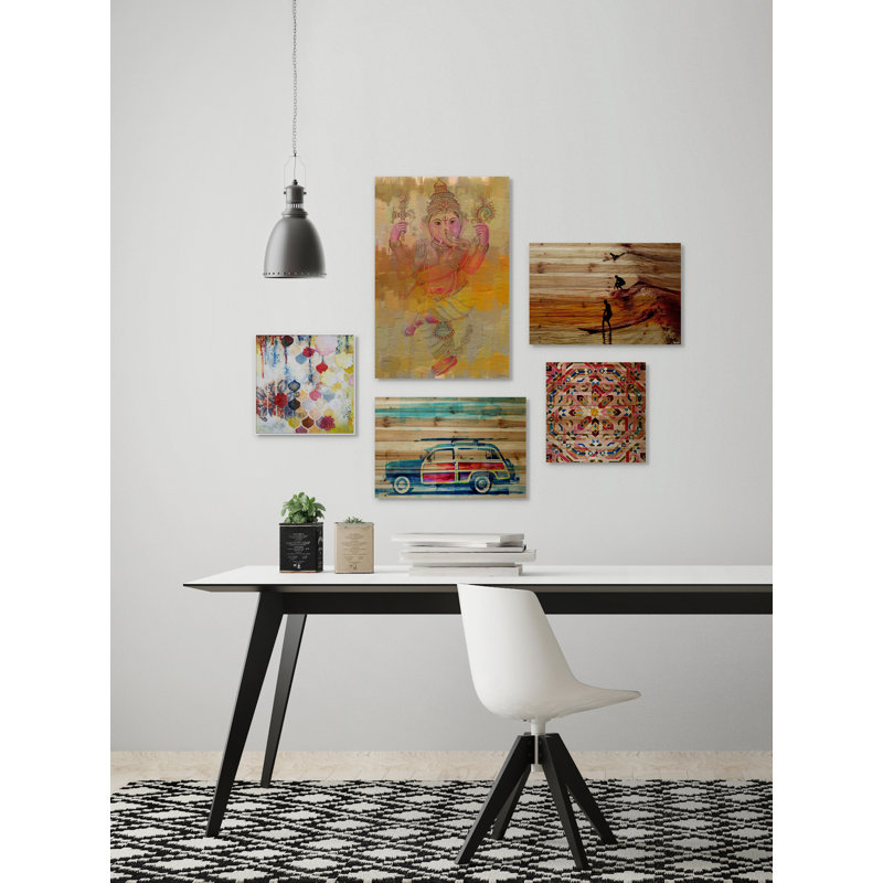 Pentaptych « scenes of inde »