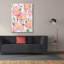  «Sidewalk Anemones 2» par Grace Popp, art mural sur toile, 40 po x 54 po