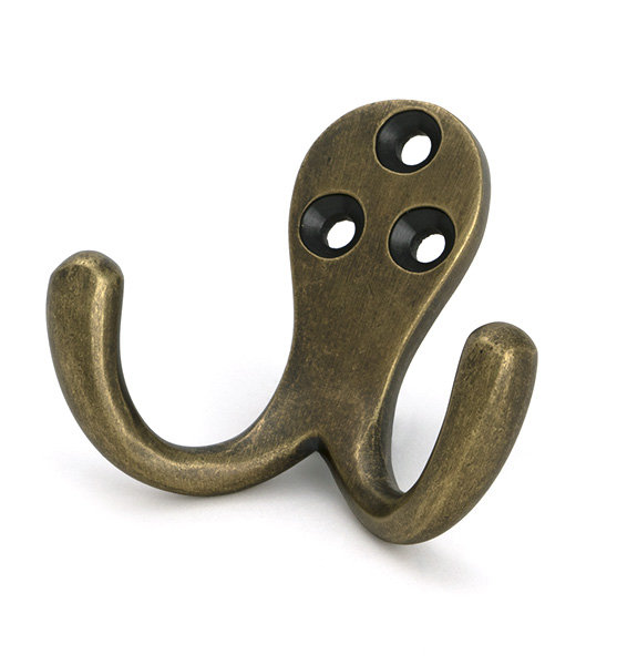 Celtic Brass Wall Hook, Burnished Brass
