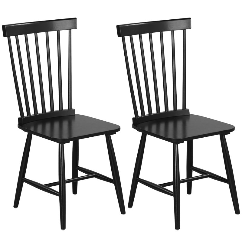Chaise d'appoint Cenecharl Spindle, Noir