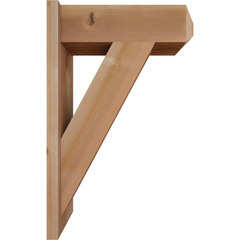 Artisan traditionnel en bois rustique, P 22 po x H 34 po, Cèdre rouge occidental l 7 1/2 po (lisse)