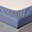 200 Thread Count Microfibre Stripe Fitted Sheet 40cm-80977999-80978005