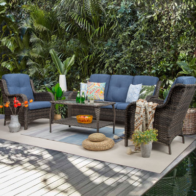 5 - Person Patio Conversation Set with Cushions