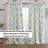 Scarlet Floral & Birds Patterned Window Back Tab Rod Pocket Curtains Bedroom - Light Blocking Darkening Window Panels, Set of 2-125059755-125059753