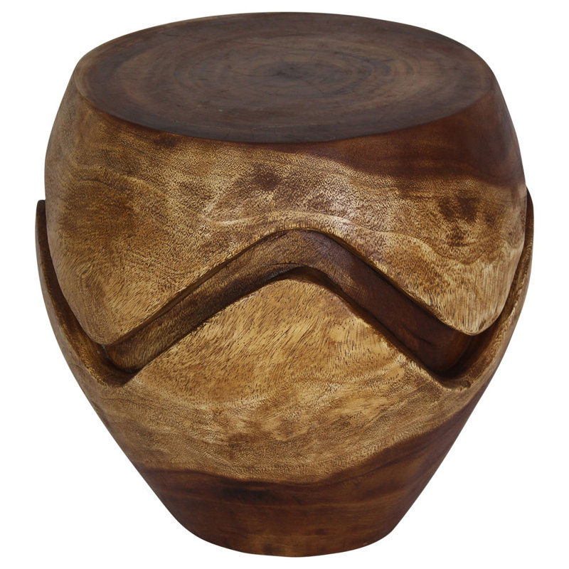 Haldun Solid Wood End Table