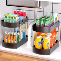 Meldevo Plastic Under Sink Organizer & Reviews