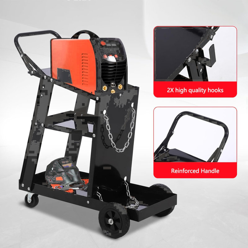 87.1cm H x 37.1cm W Utility Cart with Wheels