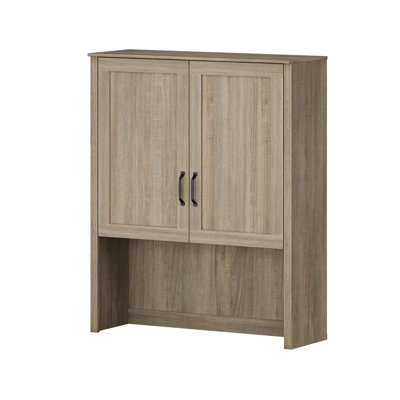 Navy Blue Bookcase With Wood Doors And Bar Hutch, 33.9'' W（Pair With The Lower Half Of The Scarlett Series）