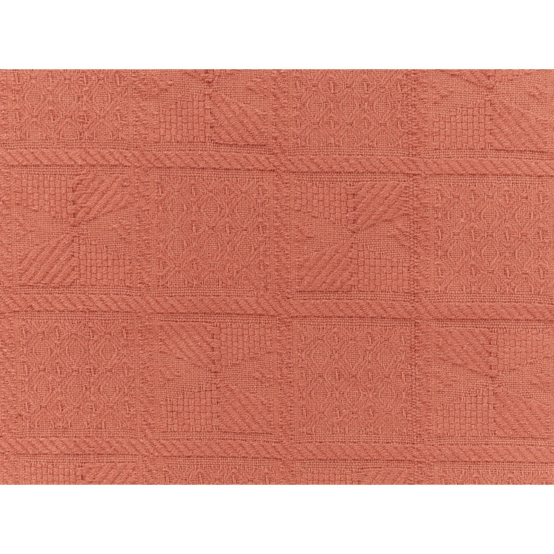 MARAKA Cotton Bedspread, 200 x 220 cm Bedspread, Red