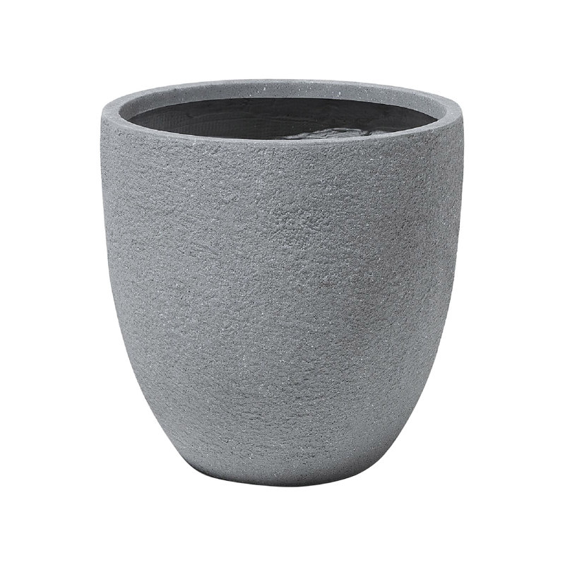 Lucendia Pot Planter, Grey, 46cm H x 46cm W x 46cm D