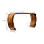 Console moderne en bois massif brun noyer