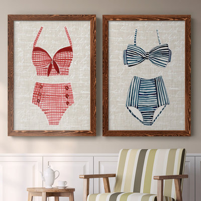 Toile encadrée rétro vintage de qualité supérieure - Prêt à accrocher