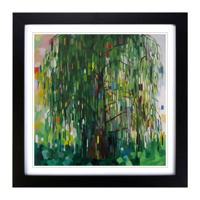 Weeping Willow Suprematism - Framed Print