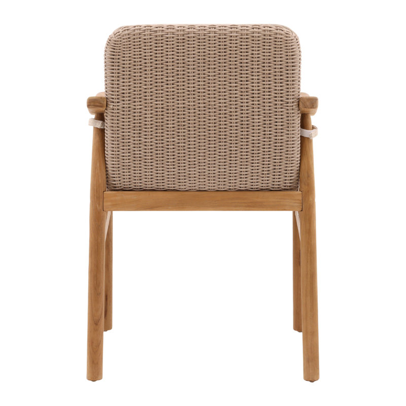Wembley Olefin Fabric Outdoor Dining Chair, Beige (Set of 2)