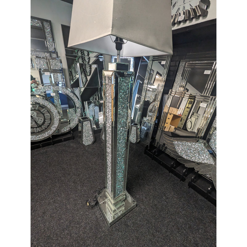 158cm Mirrored Traditional Floor Lamp