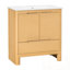 Meuble-lavabo avec lavabo, tiroir et tablette réglable-1275174014