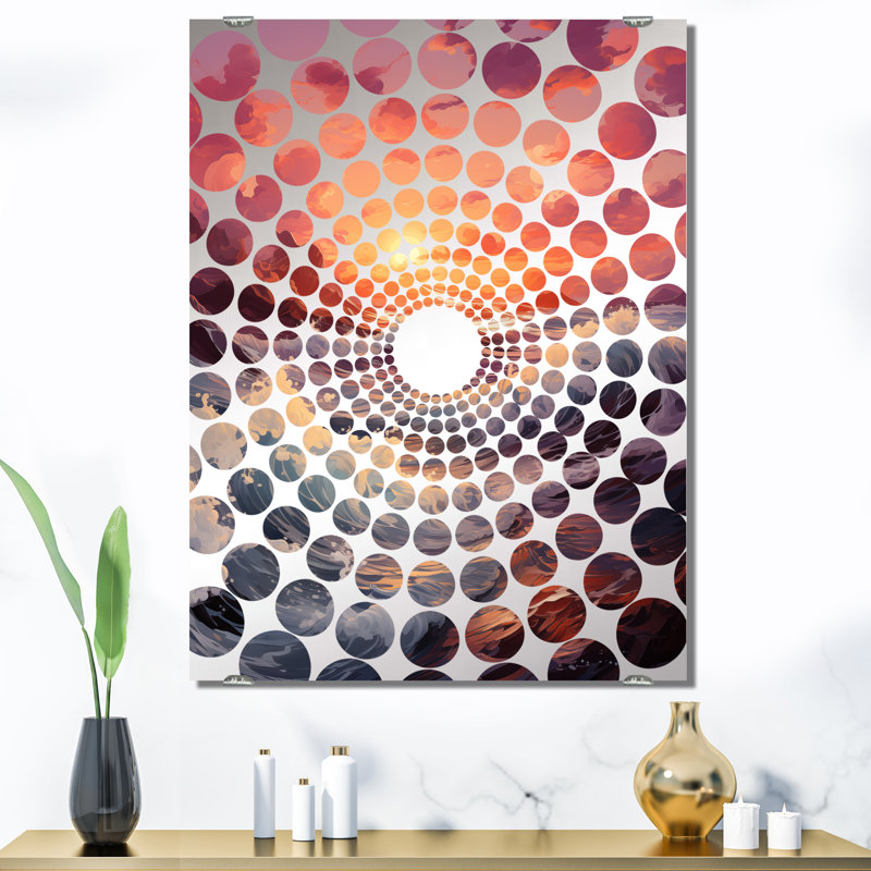 Rumery - Miroir mural décoratif coucher de soleil MIR139724, 40 po x 30 po